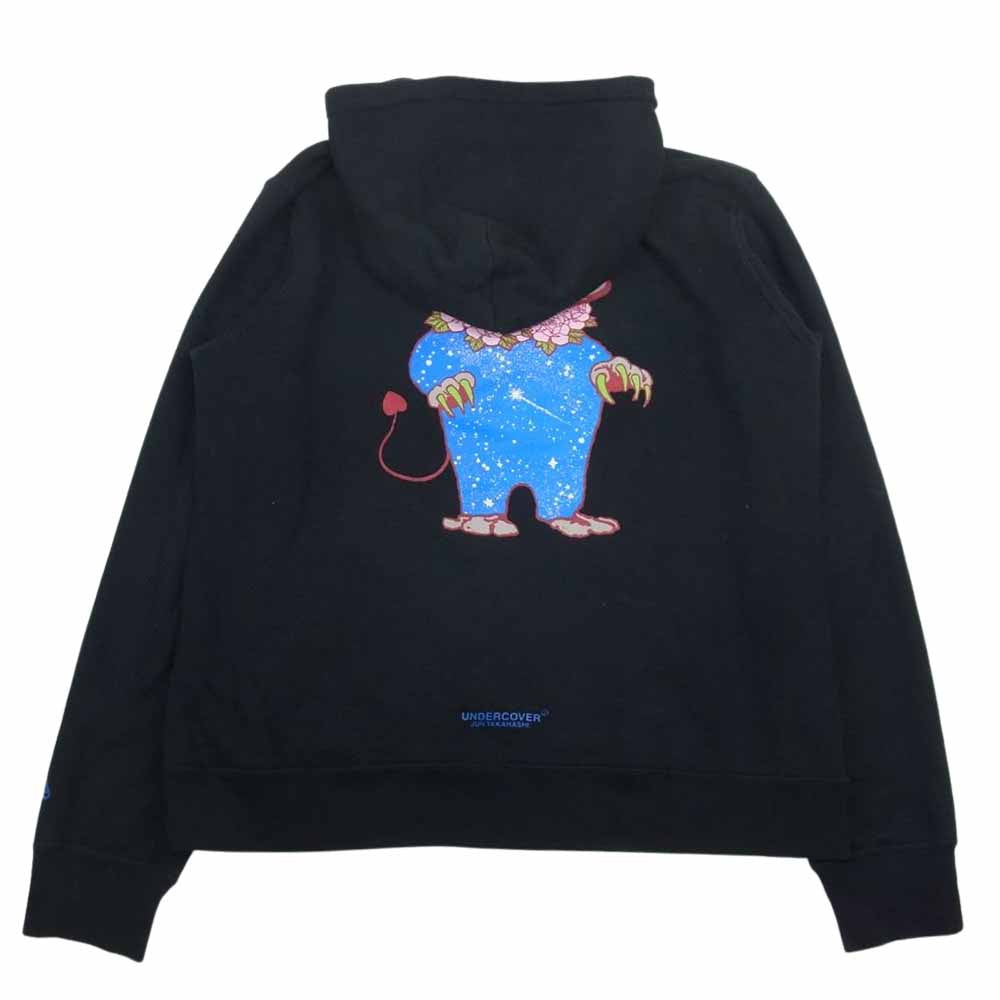 UNDERCOVER アンダーカバー UCW9801-01 SUPERORGANISM スーパーオーガニズム パーカー ブラック系 4【中古】