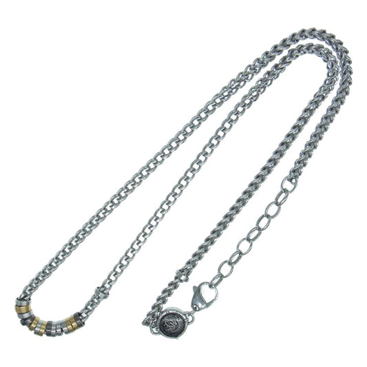 DIESEL ディーゼル STEEL チェーン ネックレス シルバー系【中古】