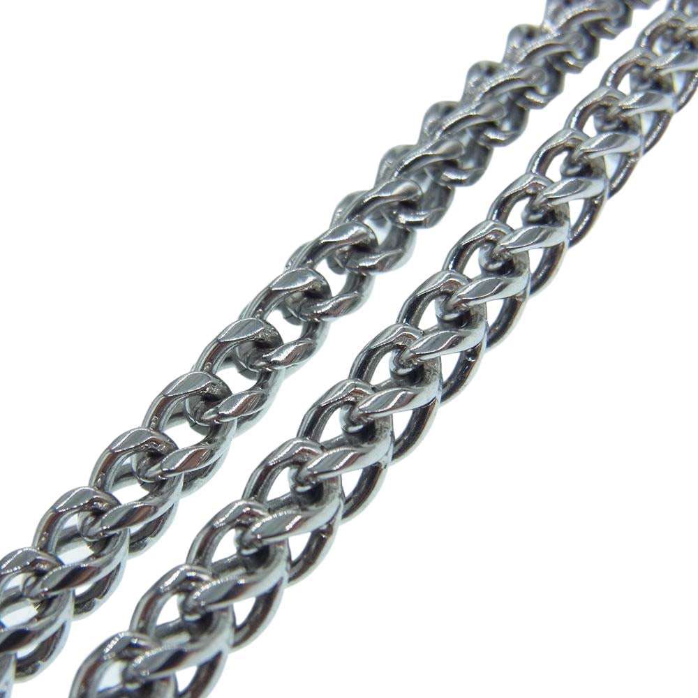 DIESEL ディーゼル STEEL チェーン ネックレス シルバー系【中古】