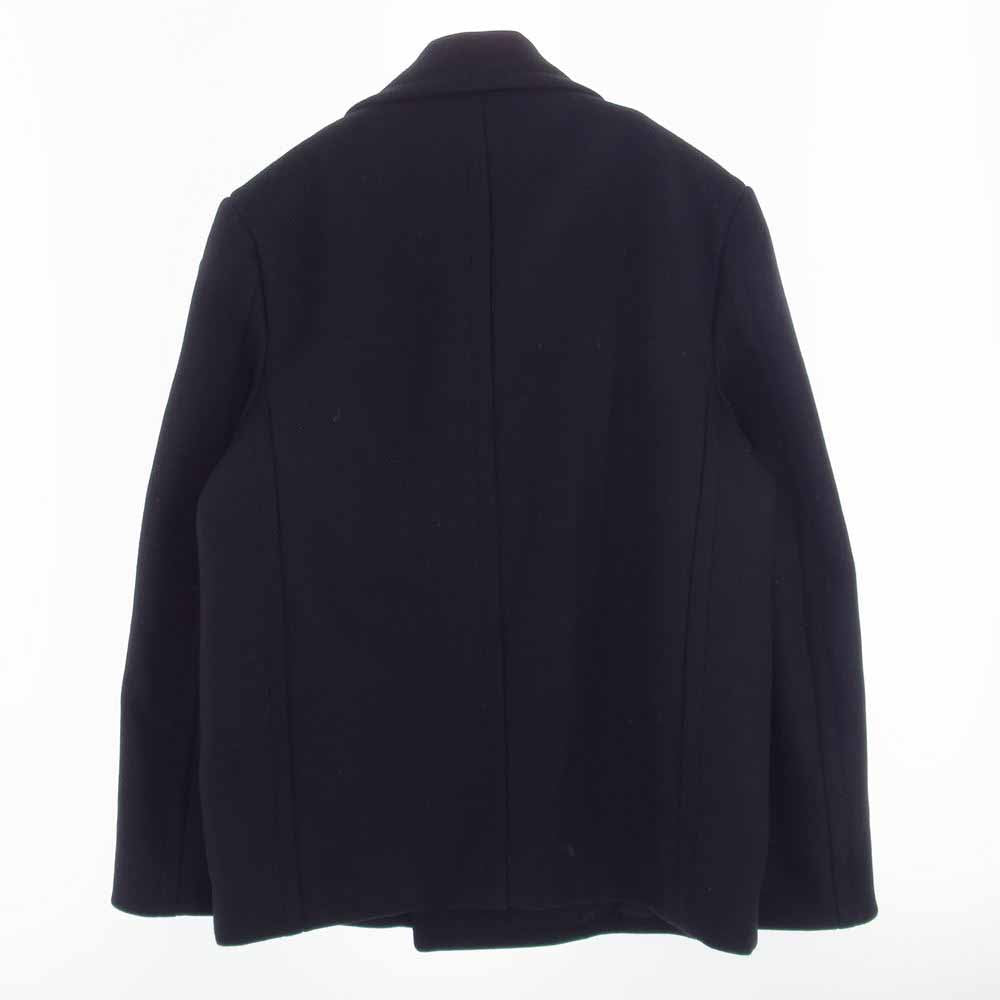LOUIS VUITTON ルイ・ヴィトン 23SS 1A8WQL LVM テクニカル ウール Pコート ピーコート ブラック系 48【中古】
