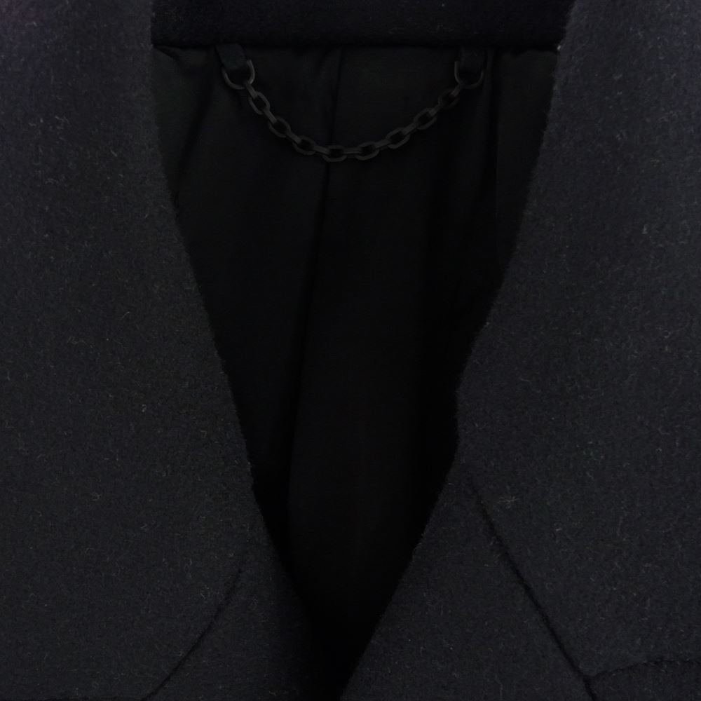 LOUIS VUITTON ルイ・ヴィトン 23SS 1A8WQL LVM テクニカル ウール Pコート ピーコート ブラック系 48【中古】