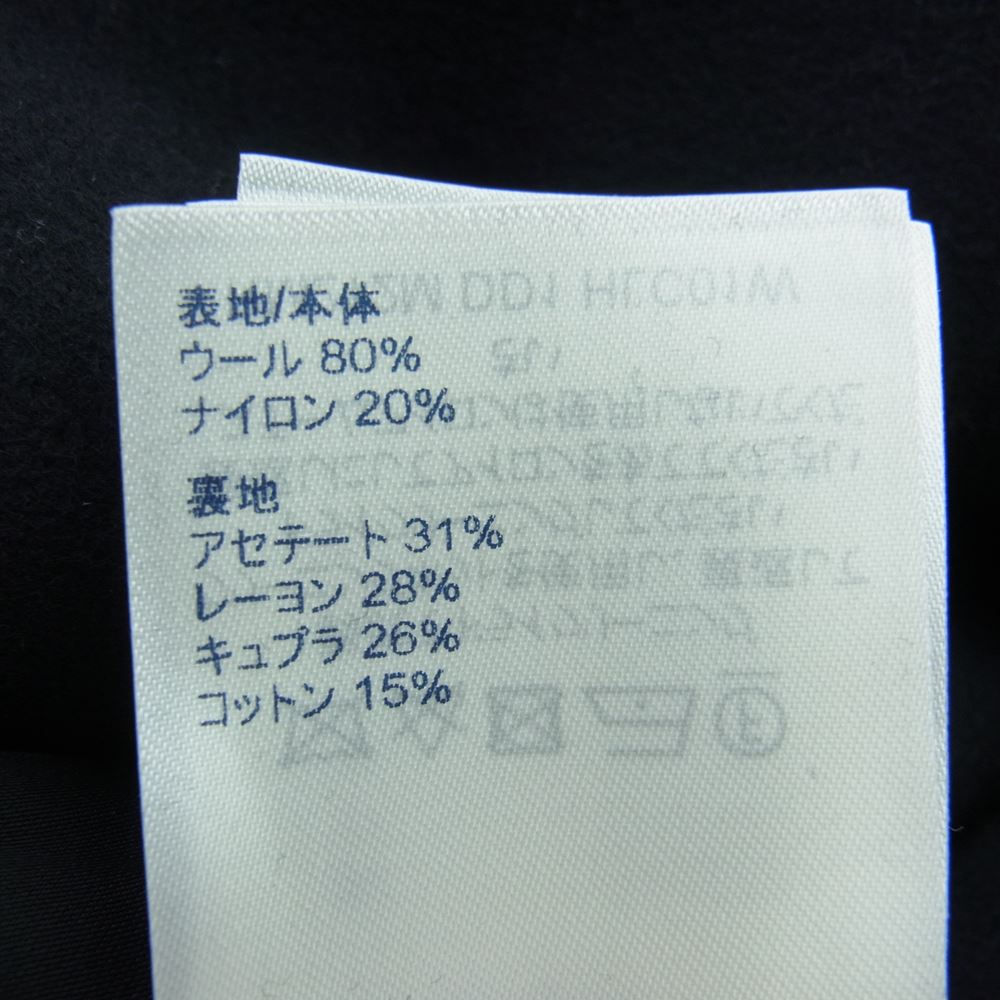 LOUIS VUITTON ルイ・ヴィトン 23SS 1A8WQL LVM テクニカル ウール Pコート ピーコート ブラック系 48【中古】