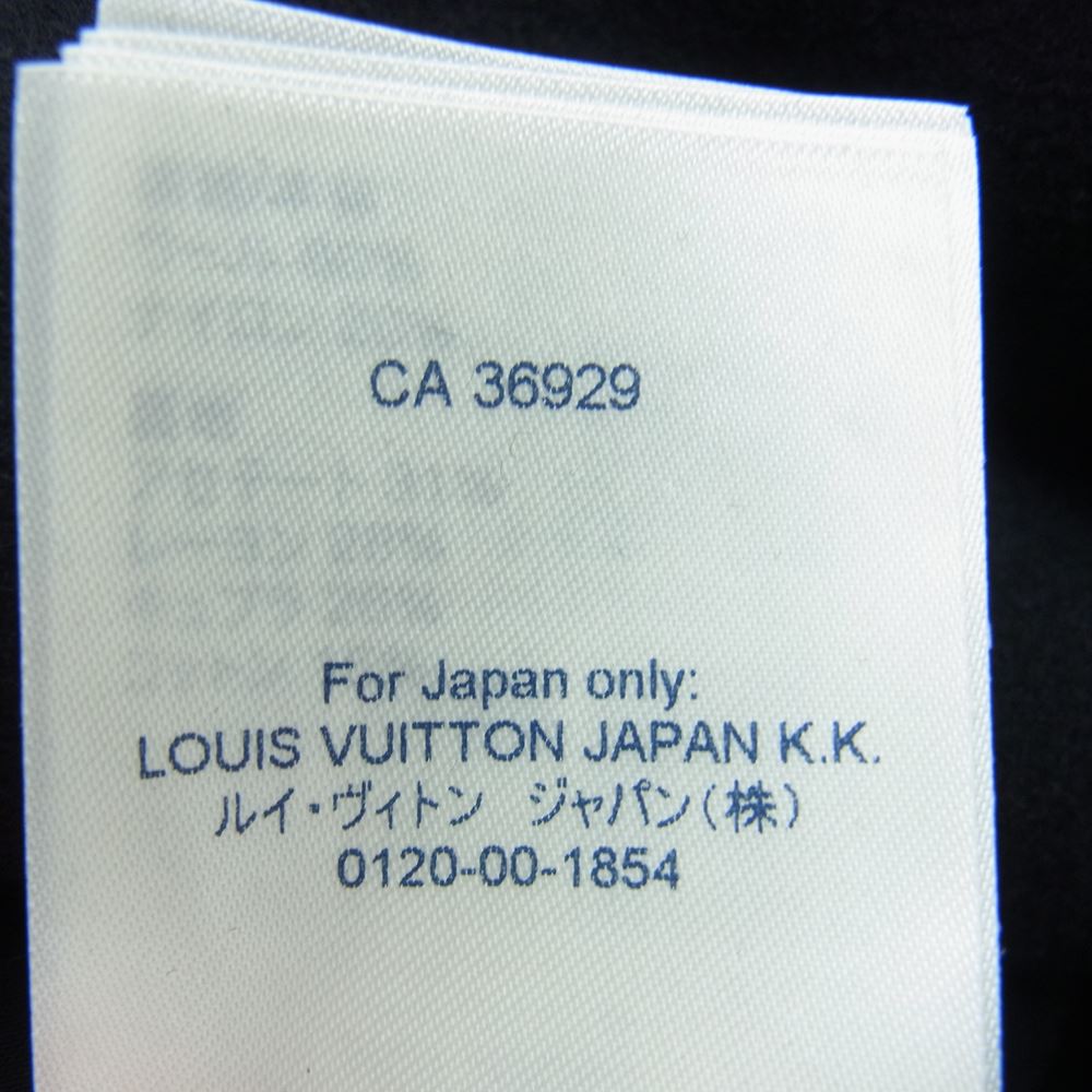 LOUIS VUITTON ルイ・ヴィトン 23SS 1A8WQL LVM テクニカル ウール Pコート ピーコート ブラック系 48【中古】