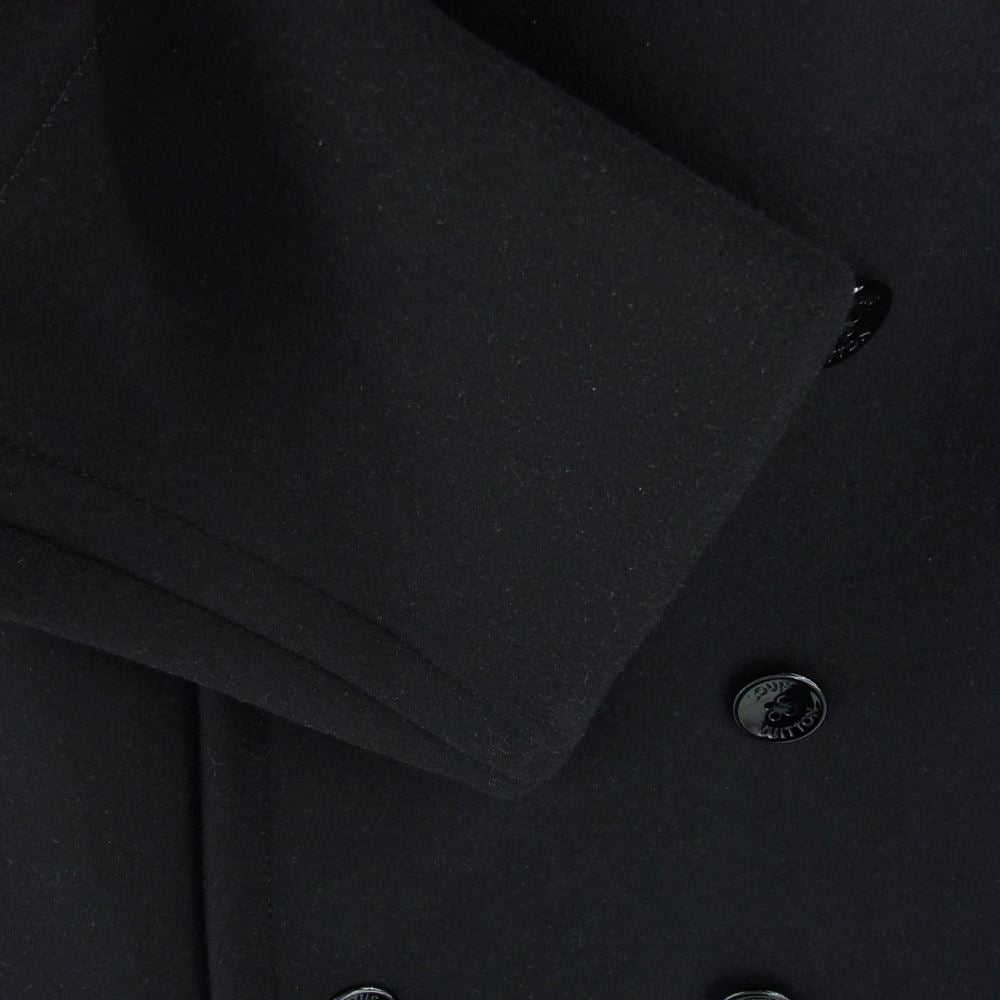 LOUIS VUITTON ルイ・ヴィトン 23SS 1A8WQL LVM テクニカル ウール Pコート ピーコート ブラック系 48【中古】