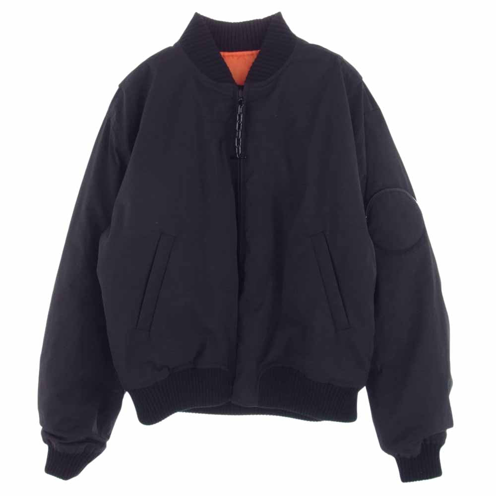 LOUIS VUITTON ルイ・ヴィトン 21AW HLB05W リバーシブル サマー ボンバー ジャケット MA-1 ブルゾン ブラック系 52【中古】