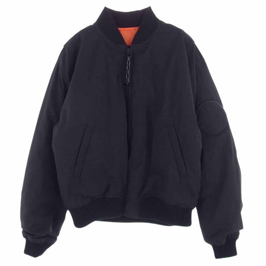 LOUIS VUITTON ルイ・ヴィトン 21AW HLB05W リバーシブル サマー ボンバー ジャケット MA-1 ブルゾン ブラック系 52【中古】