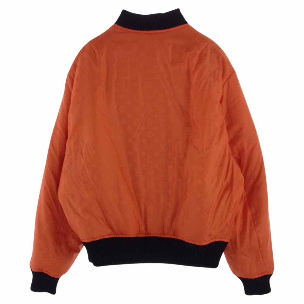 LOUIS VUITTON ルイ・ヴィトン 21AW HLB05W リバーシブル サマー ボンバー ジャケット MA-1 ブルゾン ブラック系 52【中古】