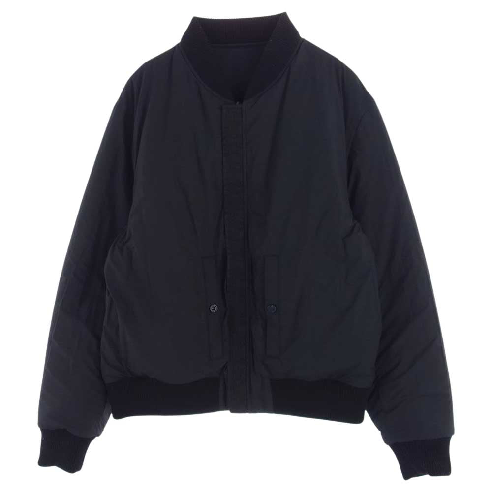 LOUIS VUITTON ルイ・ヴィトン 20AW HJL73ERMT モノグラム エンボスレザー 切替リバーシブル ボンバー ブルゾン ジャケット ブラック系 52【中古】