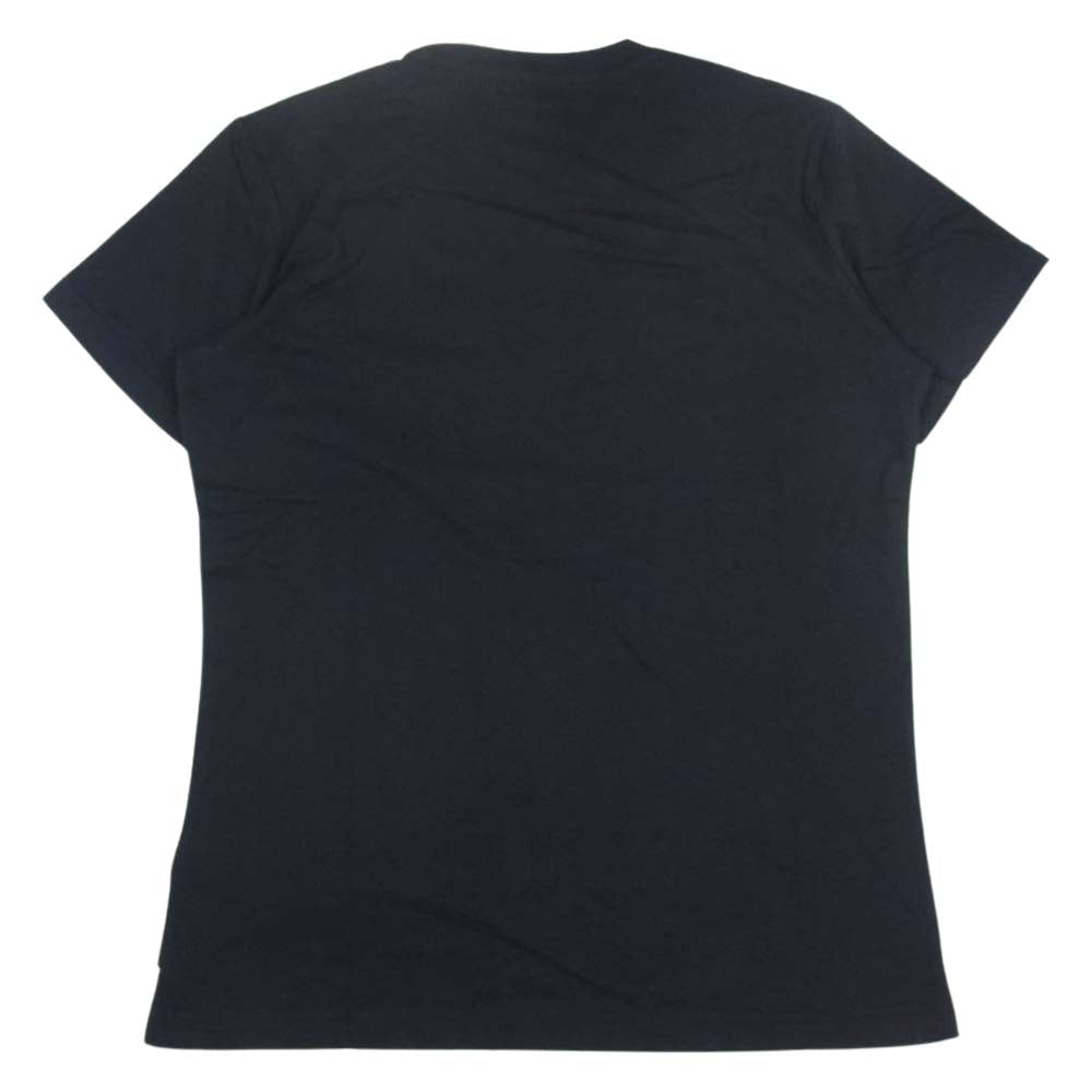 DIESEL ディーゼル 00SDP1-T-DIEGO-CUTY ステッチ切替 ロゴプリント クルーネック 半袖 Tシャツ ブラック系 M【美品】【中古】