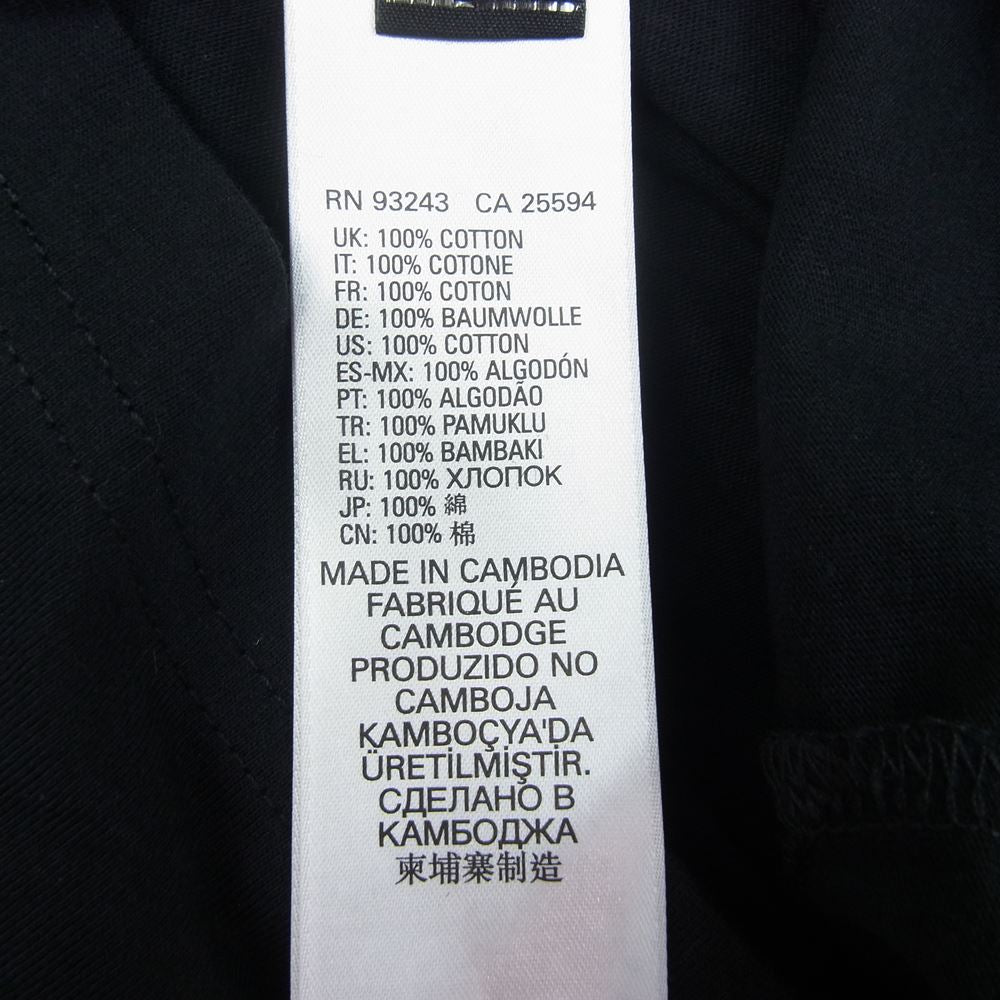 DIESEL ディーゼル 00SDP1-T-DIEGO-CUTY ステッチ切替 ロゴプリント クルーネック 半袖 Tシャツ ブラック系 M【美品】【中古】