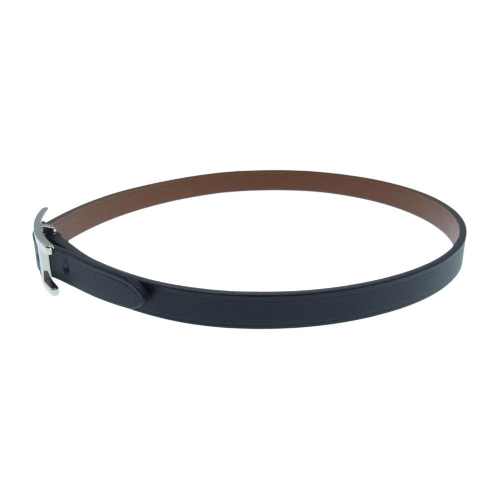 HERMES エルメス レザー ブレスレット ビーアピ ドゥブルトゥー ル ブラック系 ブラウン系【美品】【中古】