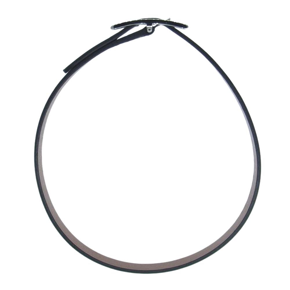 HERMES エルメス レザー ブレスレット ビーアピ ドゥブルトゥー ル ブラック系 ブラウン系【美品】【中古】