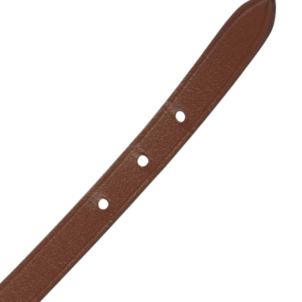 HERMES エルメス レザー ブレスレット ビーアピ ドゥブルトゥー ル ブラック系 ブラウン系【美品】【中古】