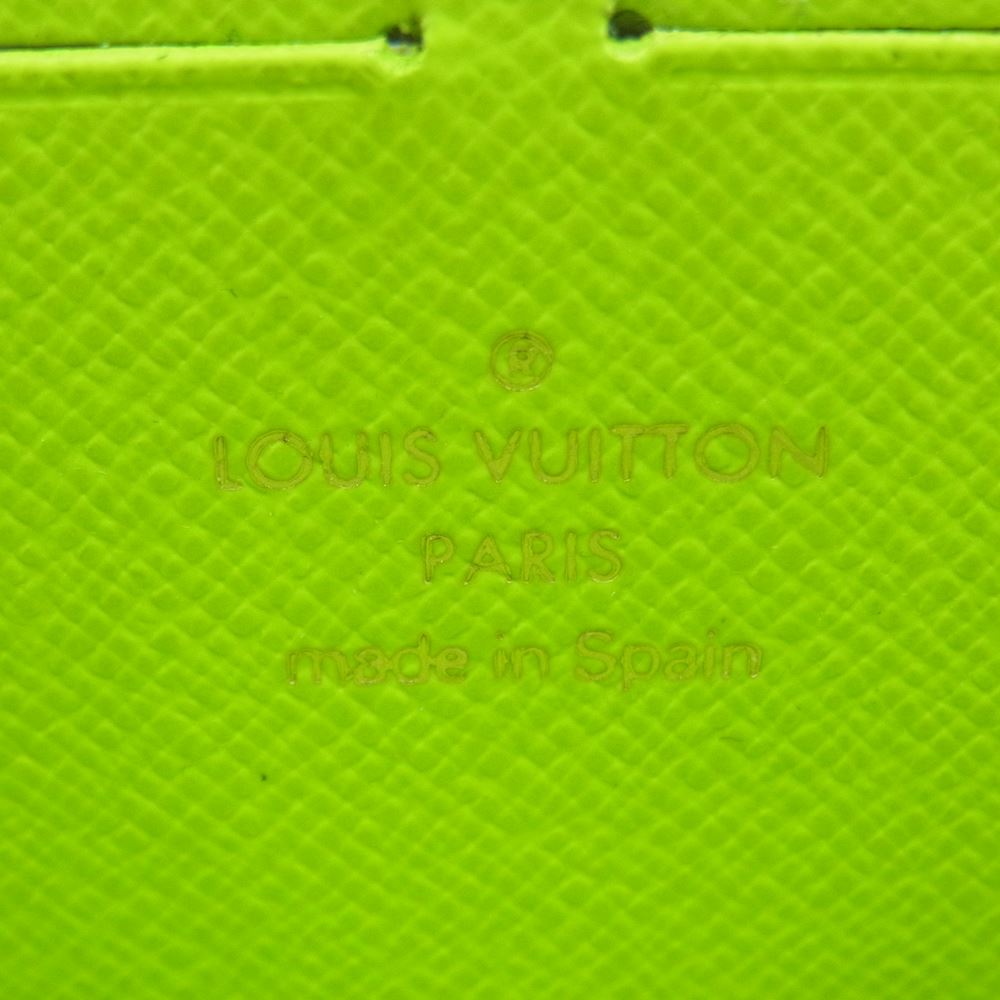 LOUIS VUITTON ルイ・ヴィトン M93712 モノグラム グラフィティ ジッピーウォレット ラウンドファスナー 長財布 ブラウン系 ライトグリーン系【中古】