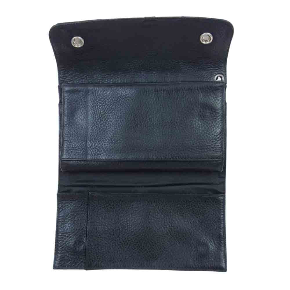 CHROME HEARTS クロムハーツ（原本有） スペシャルオーダー品 カスタム クロスパッチ WAVE ウェーブウォレット 財布 ブラック系【中古】
