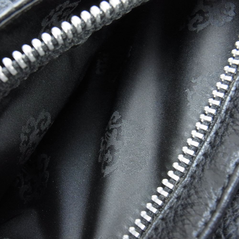 CHROME HEARTS クロムハーツ（原本有） スペシャルオーダー品 カスタム クロスパッチ WAVE ウェーブウォレット 財布 ブラック系【中古】