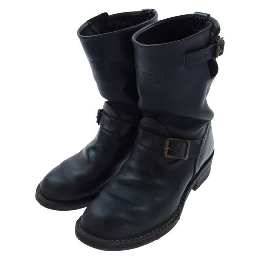 WESCO ウエスコ BOSS ボス エンジニアブーツ スチール無し ブラック ブラック系 US9.5D【中古】