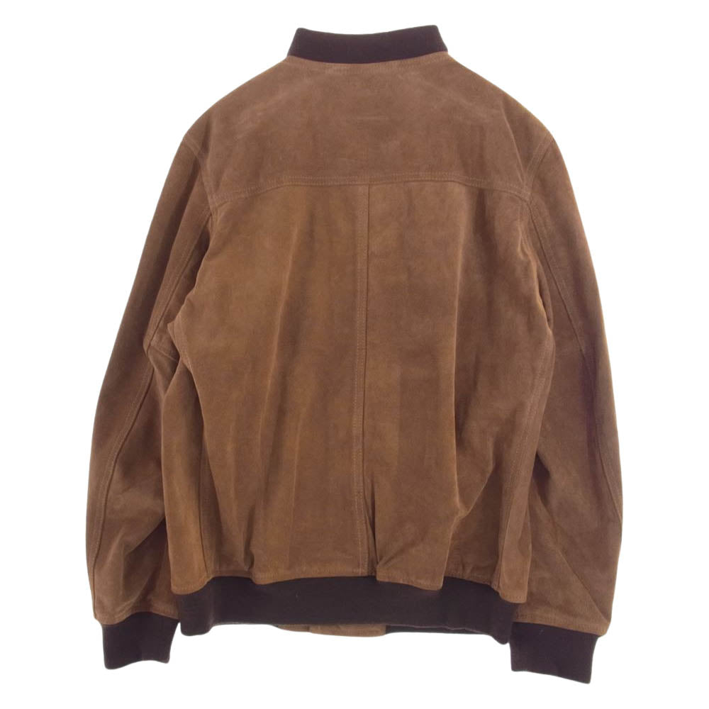 Supreme シュプリーム 14SS × Schott ショット SUEDE BOMBER JACKET スエード ボンバー ジャケット ブラウン系 L【中古】