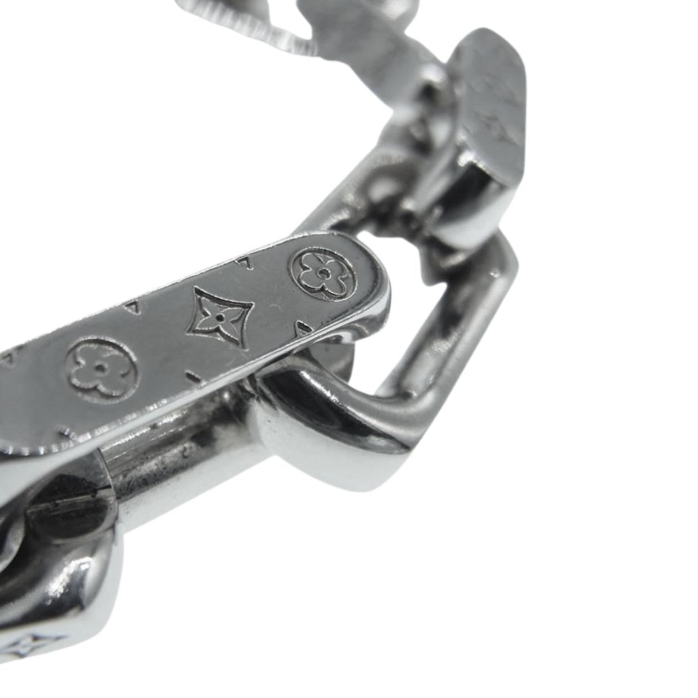 LOUIS VUITTON ルイ・ヴィトン M64223 コリエ チェーン モノグラム ブレスレット シルバー系【中古】