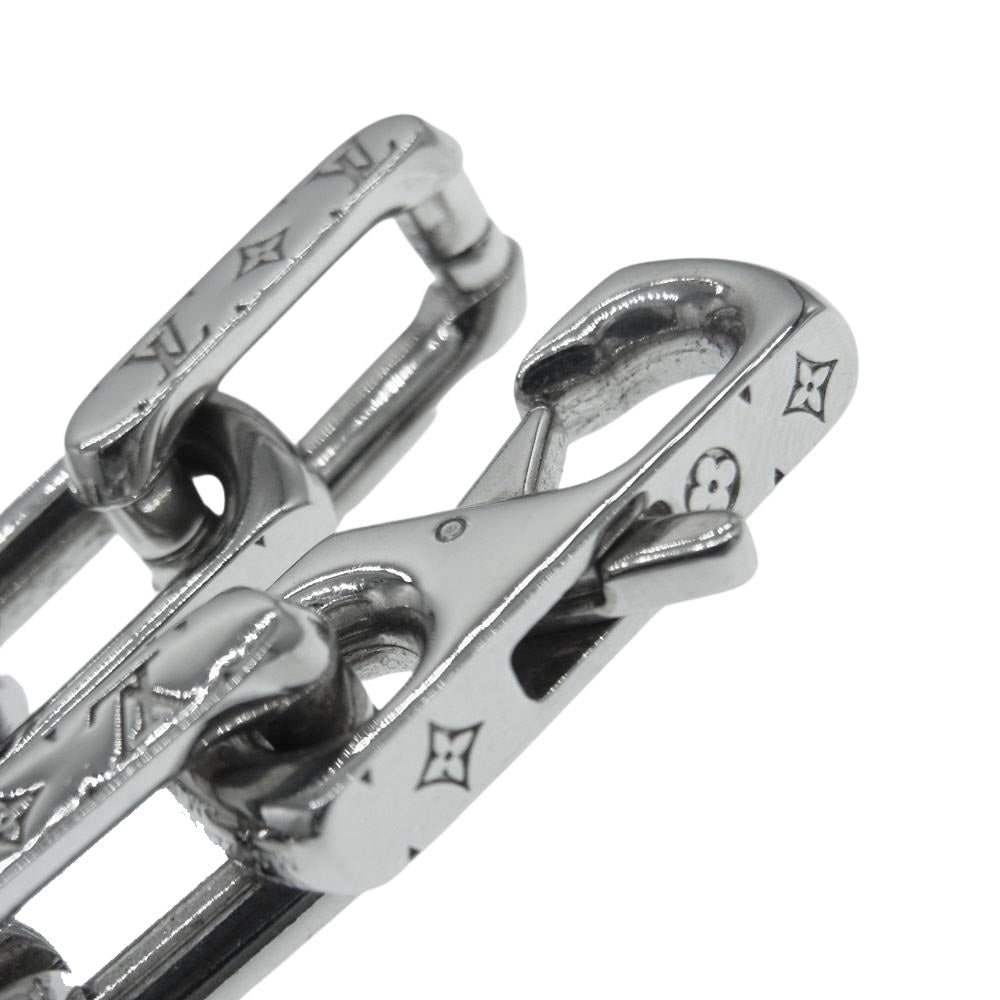 LOUIS VUITTON ルイ・ヴィトン M64223 コリエ チェーン モノグラム ブレスレット シルバー系【中古】