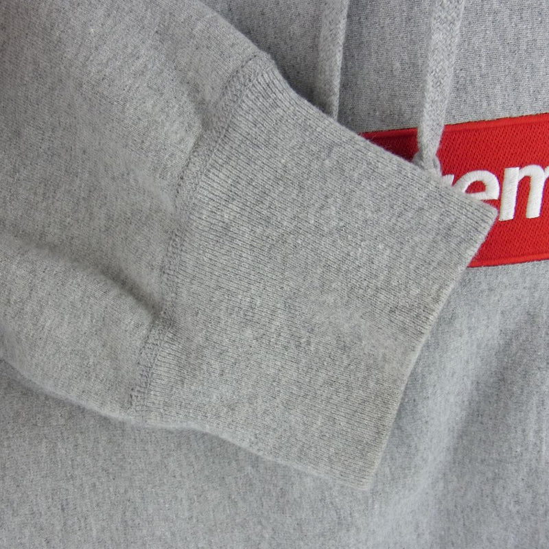 Supreme 2016AW Box Logo Hooded Sweatshirt シュプリーム ボックスロゴフーデッドスウェットシャツ プルオーバーパーカー ネイビー サイズS【220612】【新古品】【me04】