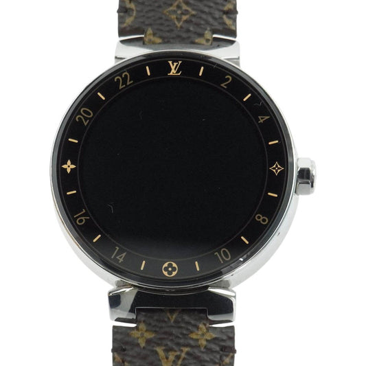 LOUIS VUITTON ルイ・ヴィトン QA003 タンブール ホライゾン モノグラム ベルト 時計 ウォッチ【中古】