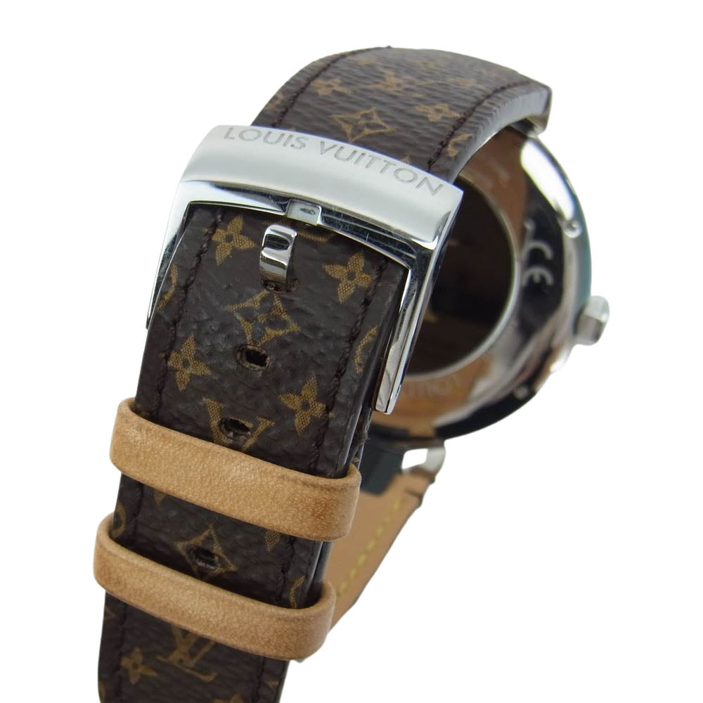 LOUIS VUITTON ルイ・ヴィトン QA003 タンブール ホライゾン モノグラム ベルト 時計 ウォッチ【中古】
