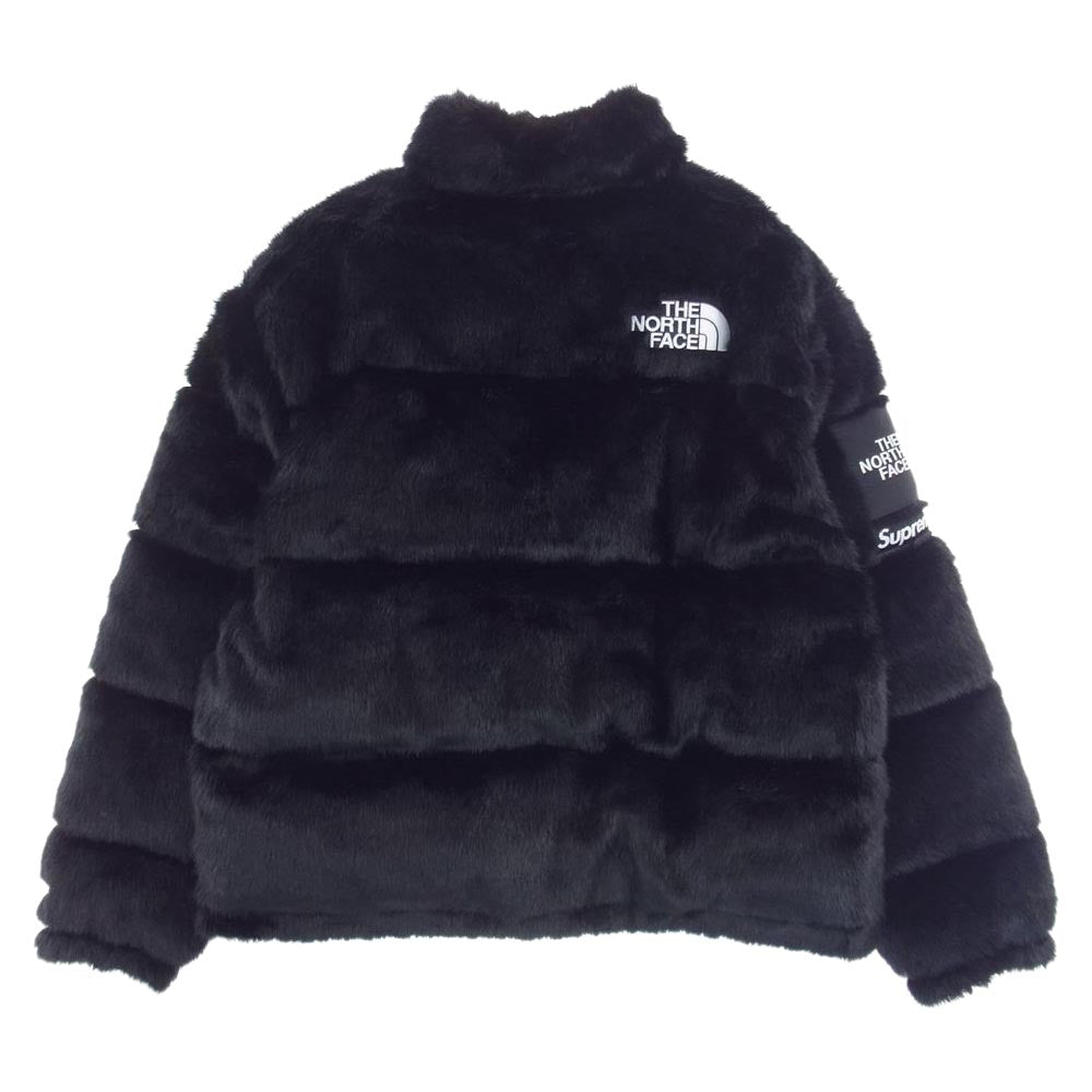 Supreme シュプリーム 20AW ND92001I × THE NORTH FACE ノースフェイス Faux Fur Nuptse Jacket フェイク ファー ヌプシ ダウン ジャケット ブラック系【中古】