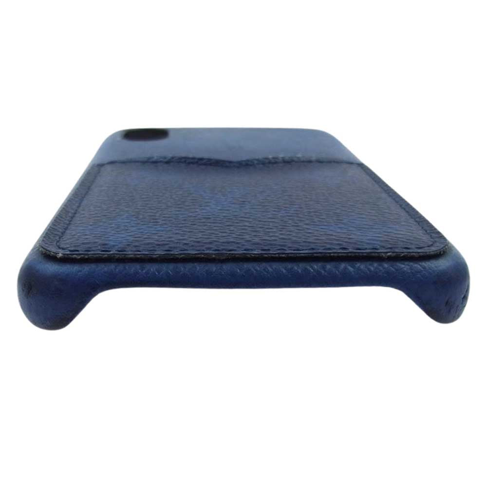 LOUIS VUITTON ルイ・ヴィトン M30273 タイガ iPhoneX XS アイフォン スマートフォン スマホ ケース ブルー系【中古】