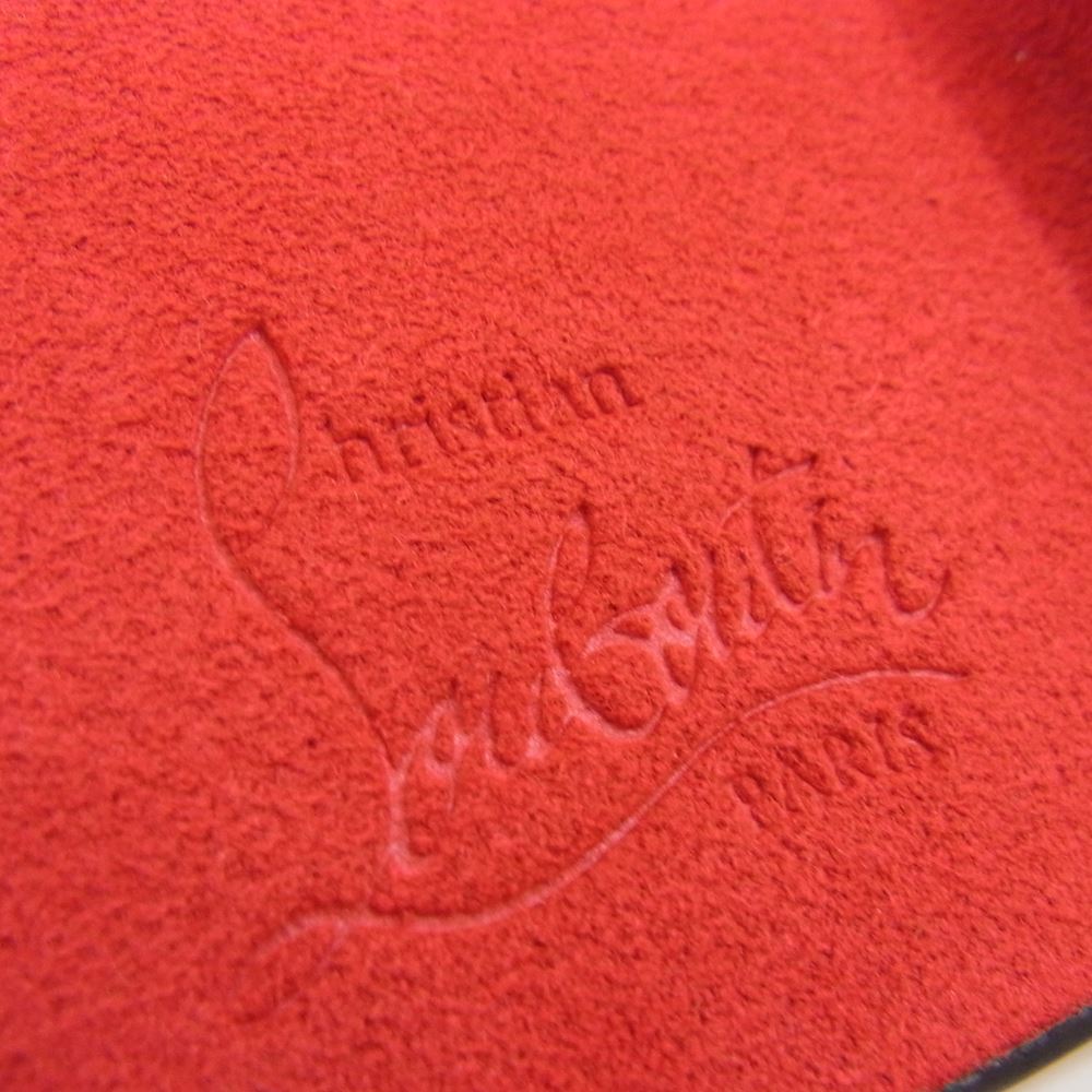 Christian Louboutin クリスチャンルブタン 3195066 iPhoneX XS アイフォン KIOS スタッズ スマートフォン スマホ ケース ブラック系【中古】