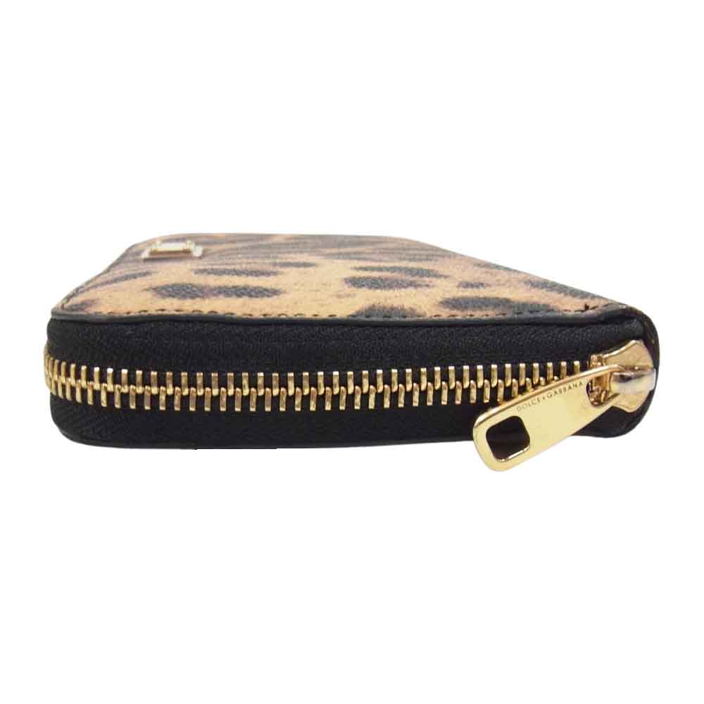 DOLCE&GABBANA ドルチェアンドガッバーナ BI0473-A7158 レオパード 長財布 ウォレット ブラウン系【中古】