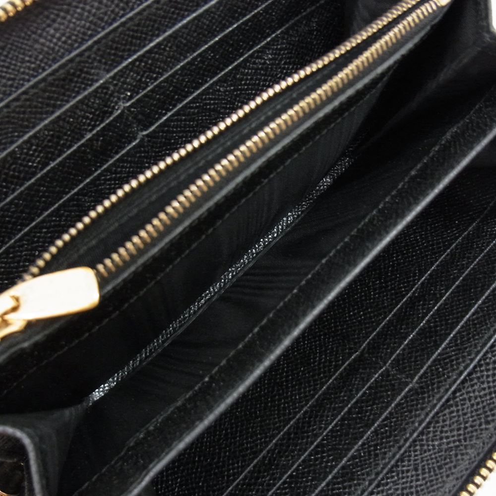 DOLCE&GABBANA ドルチェアンドガッバーナ BI0473-A7158 レオパード 長財布 ウォレット ブラウン系【中古】