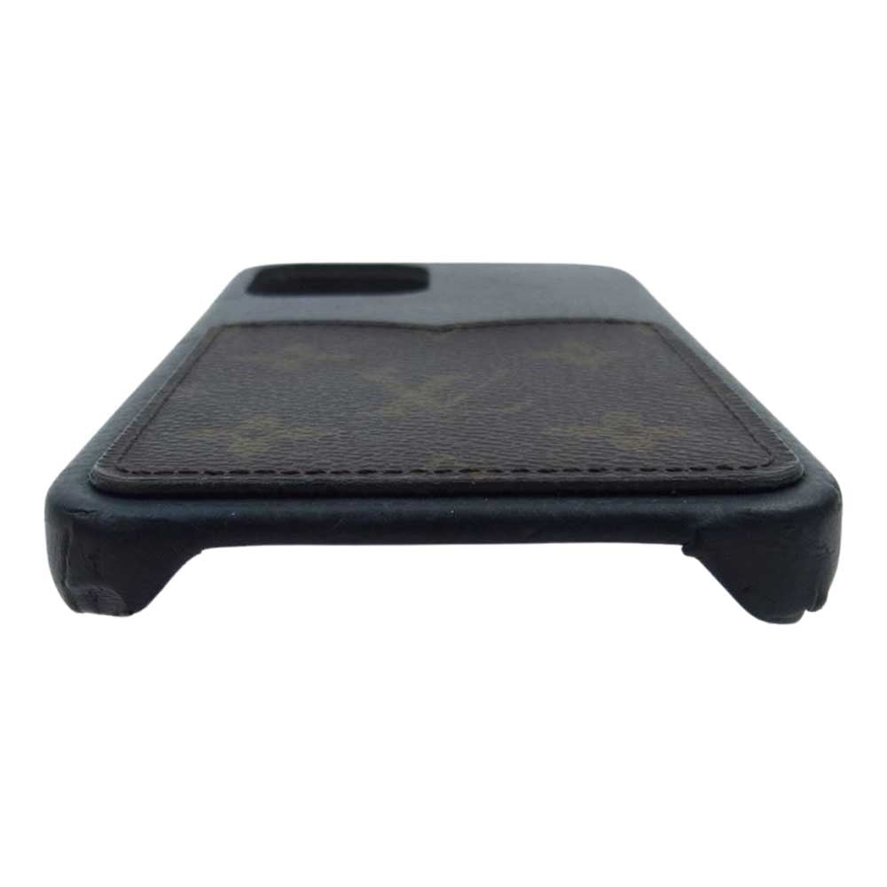 LOUIS VUITTON ルイ・ヴィトン M80080  バンパー 12 タイガ iPhone 12 pro Max アイフォン スマートフォン スマホ ケース ブラック系 ブラウン系【中古】