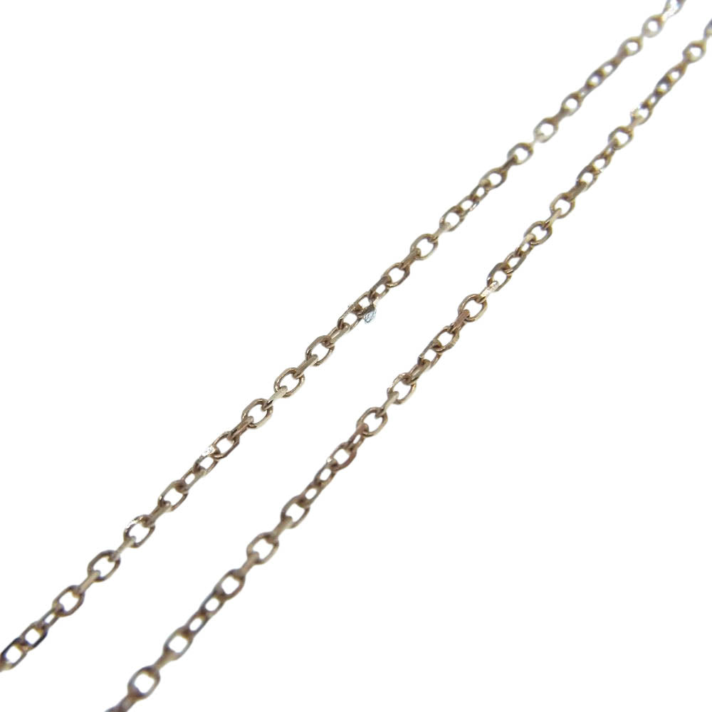 ヨンドシー K18PG ピンクゴールド ハート ダイヤ ネックレス ゴールド系【中古】