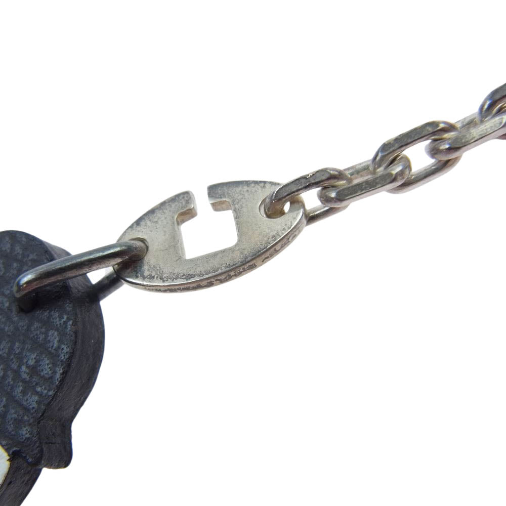 HERMES エルメス スノーマン 雪だるま キーホルダー  ホワイト系 シルバー系【中古】