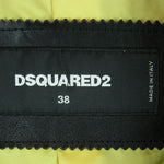 DSQUARED2 ディースクエアード S75AM0470 スタッズ レザー ライダース ジャケット イタリア製 ブラック系 38【中古】