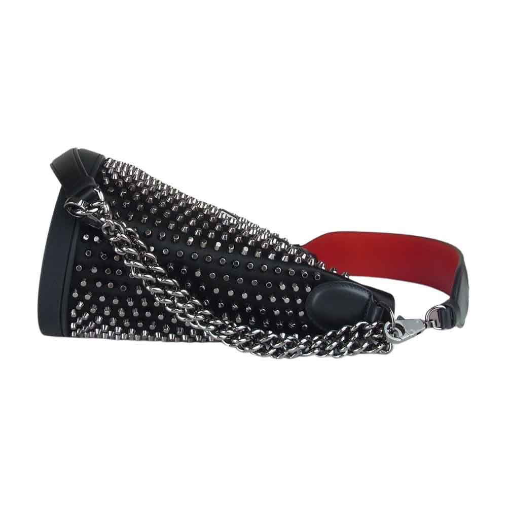Christian Louboutin クリスチャンルブタン 3195257 Marie Jane マリージェーン バケット ショルダー バッグ ブラック系【中古】