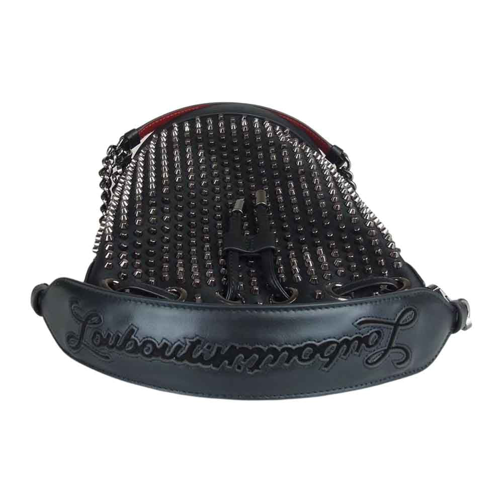 Christian Louboutin クリスチャンルブタン 3195257 Marie Jane マリージェーン バケット ショルダー バッグ ブラック系【中古】