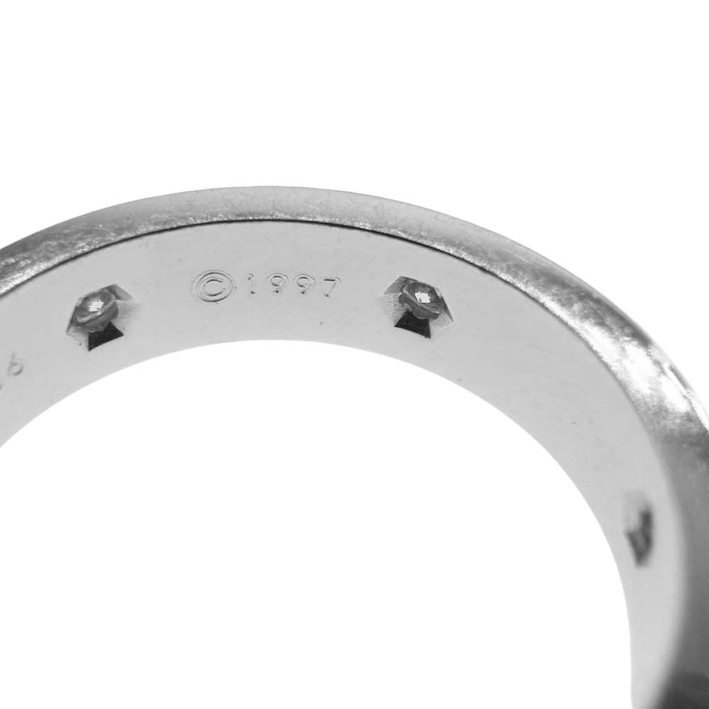 CARTIER カルティエ LOVE ラブ リング 750WG ホワイトゴールド フルダイヤ 6P リング シルバー系 63【中古】