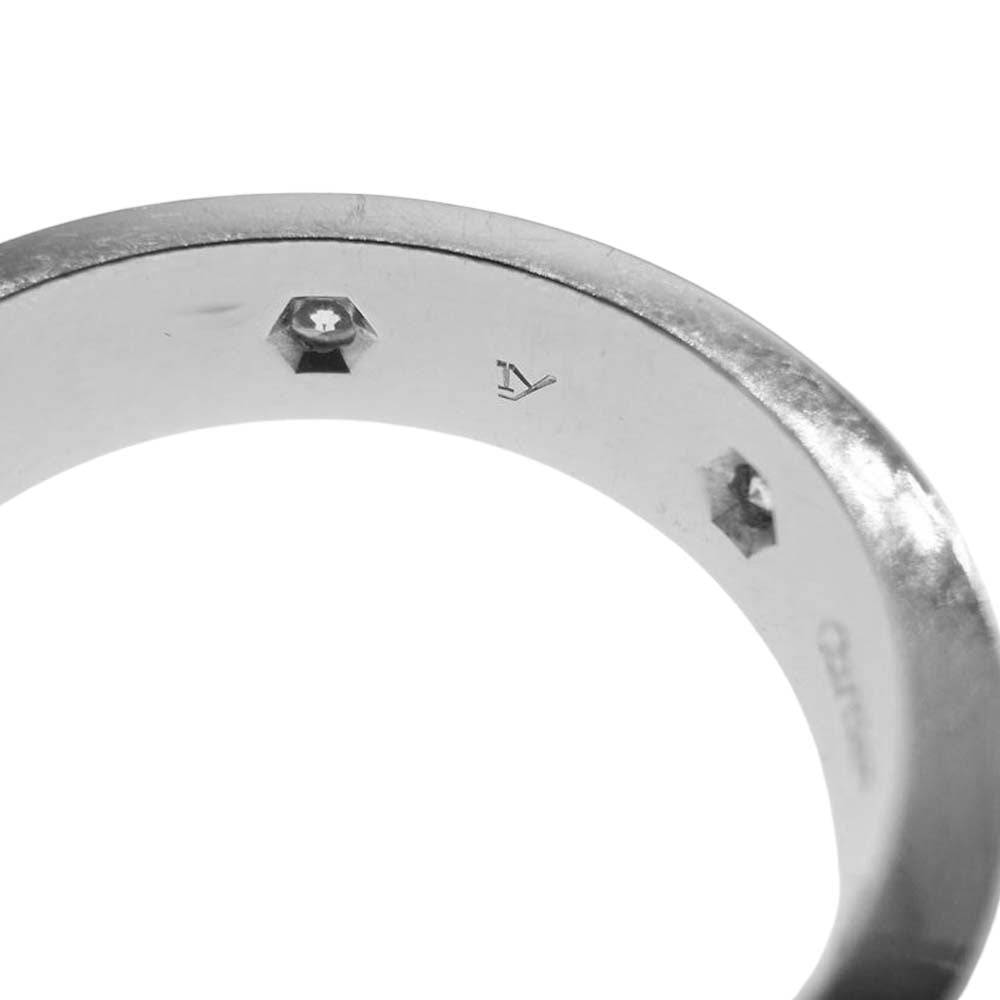 CARTIER カルティエ LOVE ラブ リング 750WG ホワイトゴールド フルダイヤ 6P リング シルバー系 63【中古】