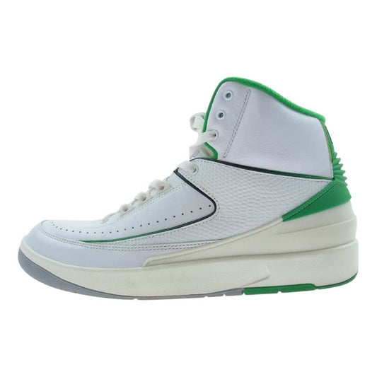 NIKE ナイキ DR8884-103 Air Jordan 2 Retro Lucky Green エアジョーダン レトロ ラッキー グリーン ハイカット スニーカー ホワイト系 グリーン系 27.5cm【中古】