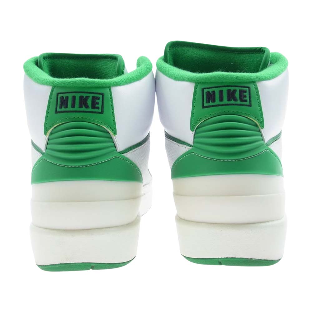 NIKE ナイキ DR8884-103 Air Jordan 2 Retro Lucky Green エアジョーダン レトロ ラッキー グリーン ハイカット スニーカー ホワイト系 グリーン系 27.5cm【中古】