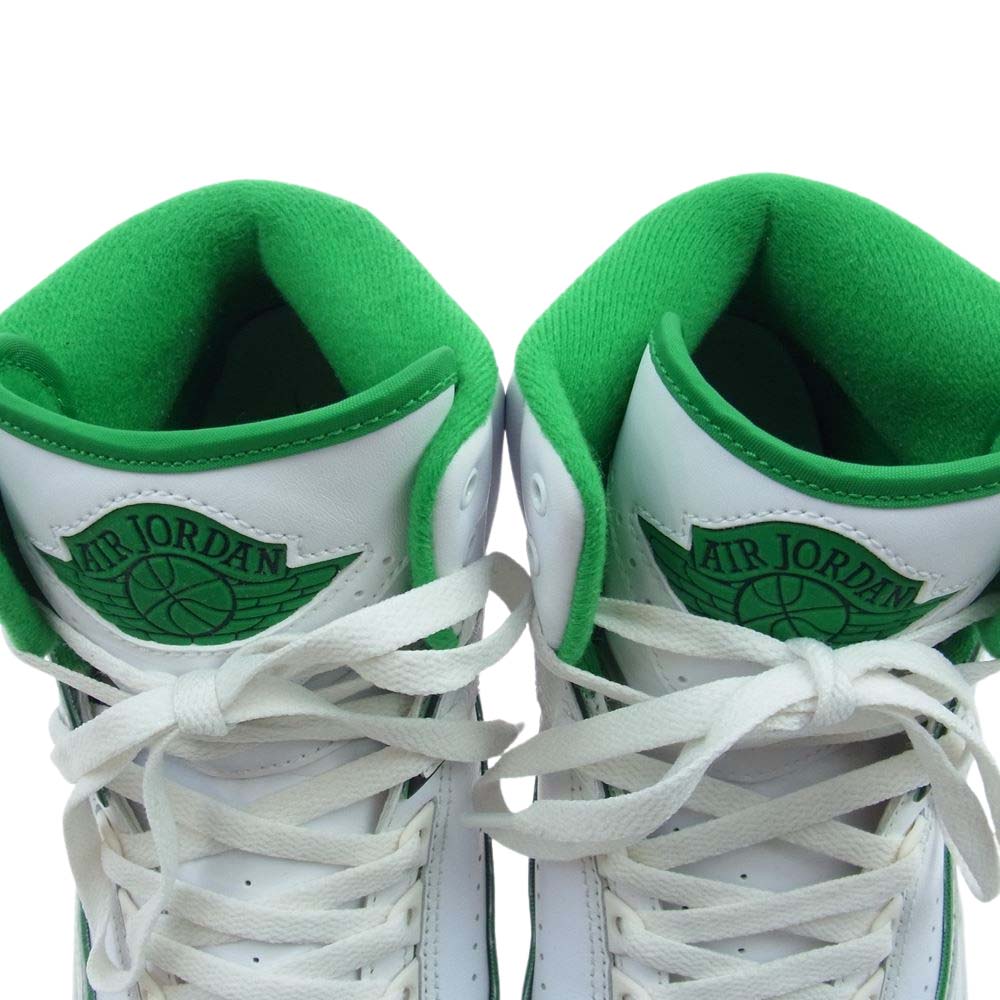 NIKE ナイキ DR8884-103 Air Jordan 2 Retro Lucky Green エアジョーダン レトロ ラッキー グリーン ハイカット スニーカー ホワイト系 グリーン系 27.5cm【中古】