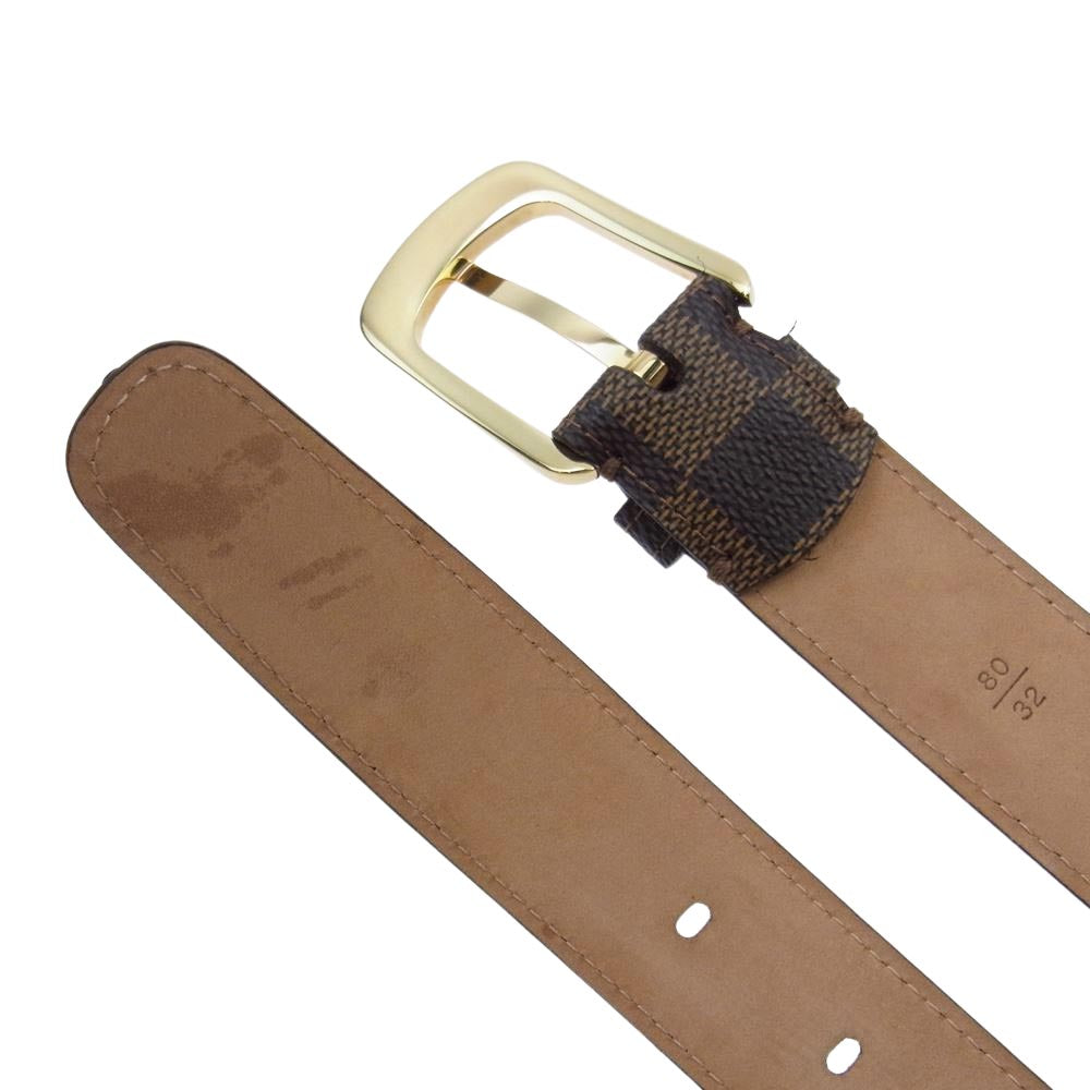 LOUIS VUITTON ルイ・ヴィトン M6995U  ベルト サンチュール エリプス ダミエ ブラウン系【中古】