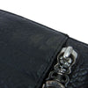 CHROME HEARTS クロムハーツ（原本無） WAVE WALLET ウェーブ ウォレット レザー 長財布 サイフ ブラック系【中古】