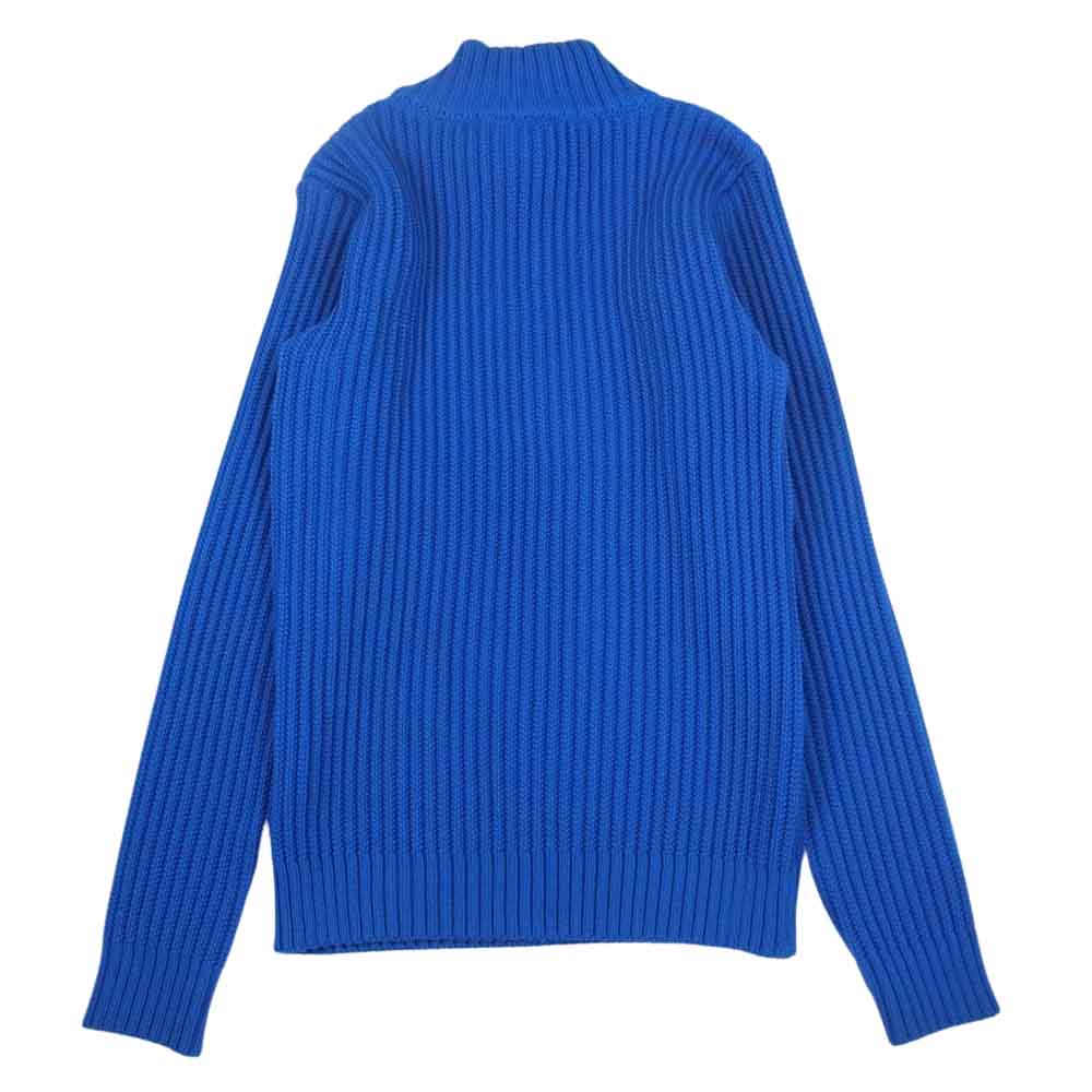 エスエヌエスハーニング デンマーク製 モックネック ニット セーター ブルー系 S【中古】