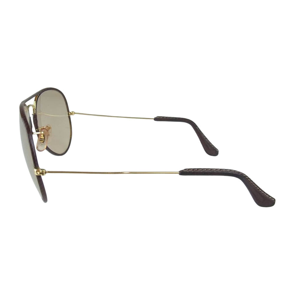 Ray-Ban レイバン ヴィンテージ B&L社 USA製 METAL Ⅱ ボシュロム BL 革巻 サングラス ブラウン系【中古】