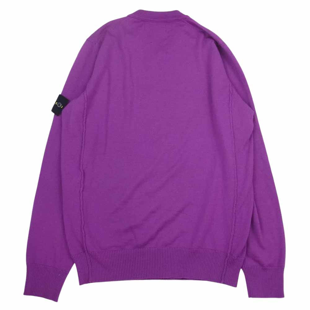 STONE ISLAND ストーンアイランド 6915538C4 V-Neck Sweater Vネック セーター ニット パープル系 S【中古】