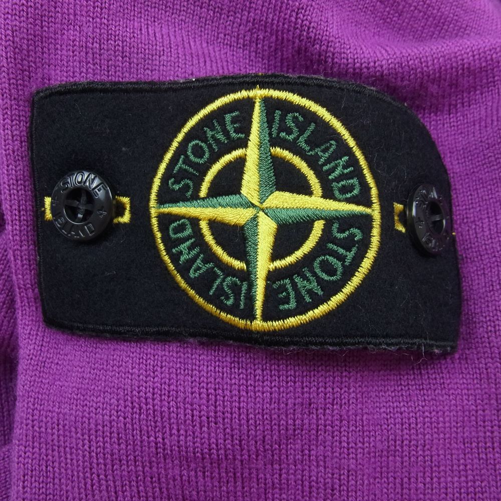 STONE ISLAND ストーンアイランド 6915538C4 V-Neck Sweater Vネック セーター ニット パープル系 S【中古】