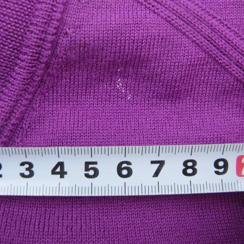 STONE ISLAND ストーンアイランド 6915538C4 V-Neck Sweater Vネック セーター ニット パープル系 S【中古】